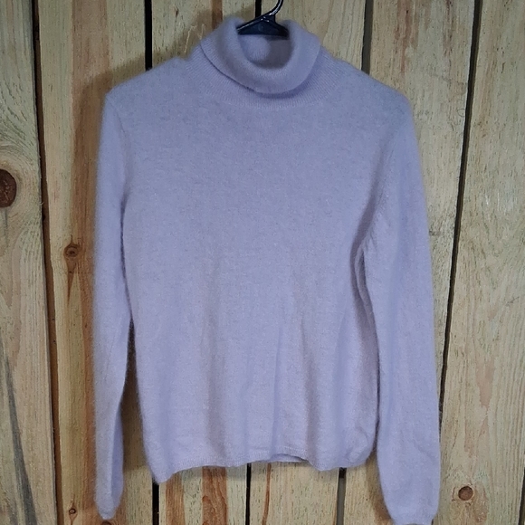C C Hughes Sweaters - Angora Blend Sweater C C Hughes Size L Lilac Casual Office Vintage